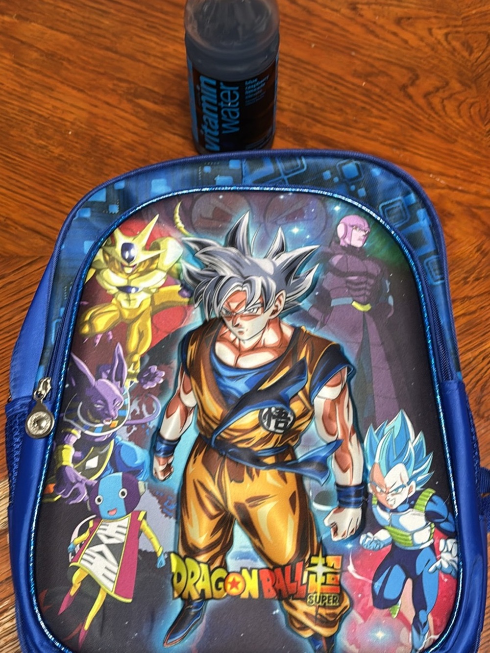 Dragon Ball Super Kids Blue Graphic Backpack by (brand)